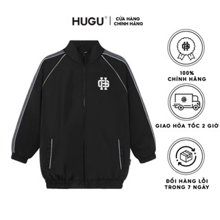 Áo khoác dù nam bomber cao cấp 2 lớp Reflective Grey chính hãng HUGU chống tia UV form rộng
