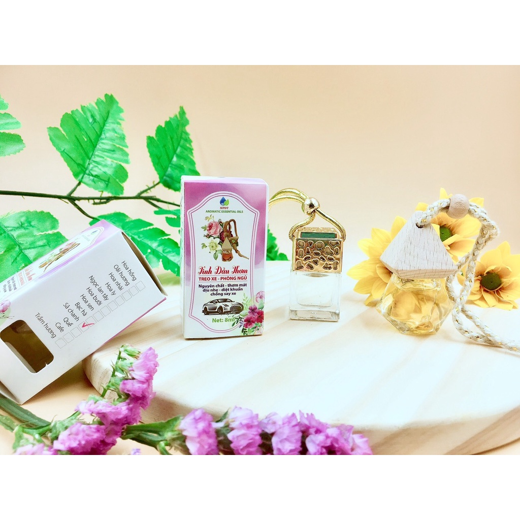 Tinh dầu sả chanh treo xe xua muỗi, xông đèn, treo xe