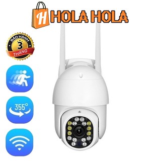 Camera IP ngoài trời X6000 X6100 Xoay 360 độ FullHD 1080P chống nước chống bụi dùng ứng dụng Yoosee (Ban đêm có màu)