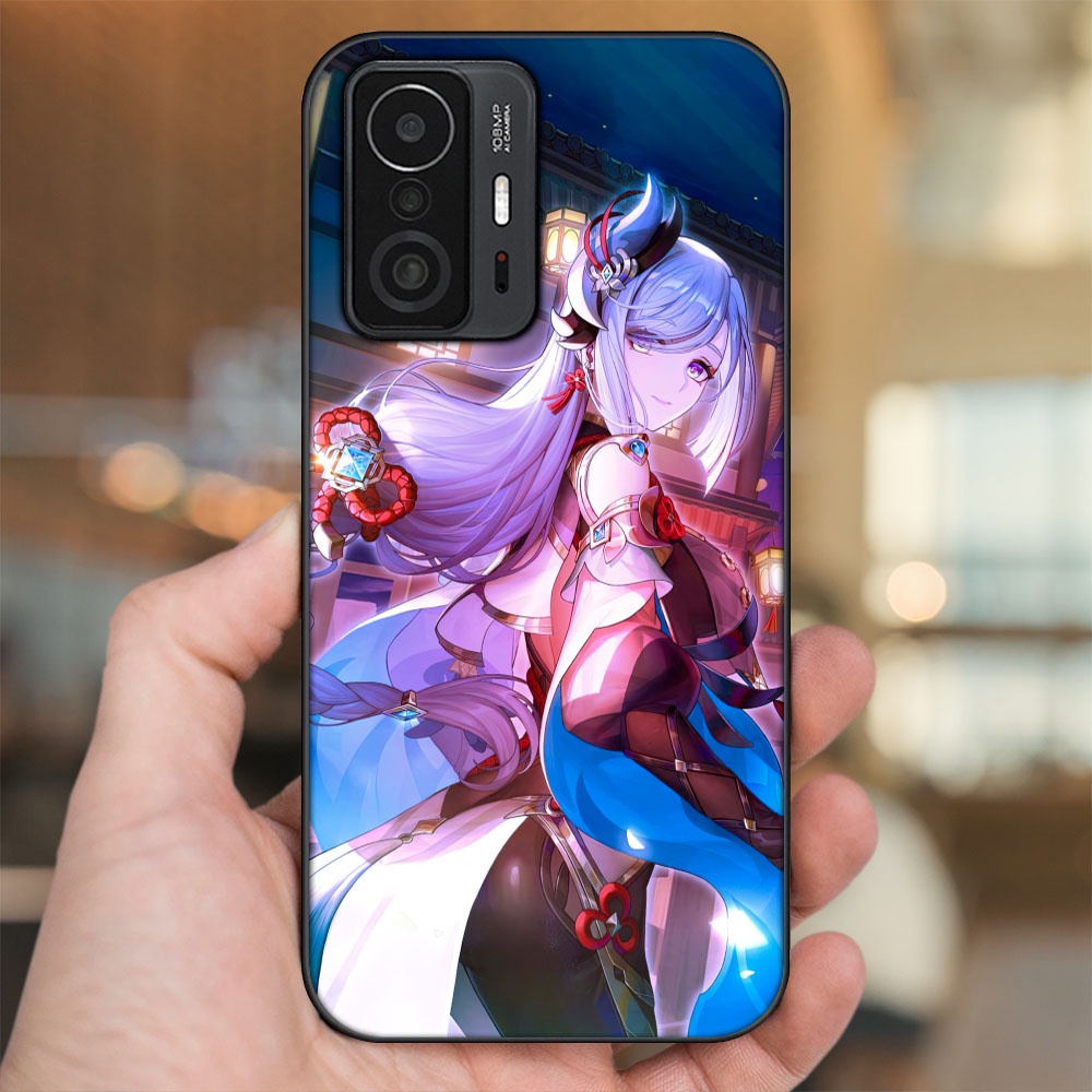 Ốp lưng Xiaomi 11T Pro 5G viền đen in hình Shenhe Genshin Impact