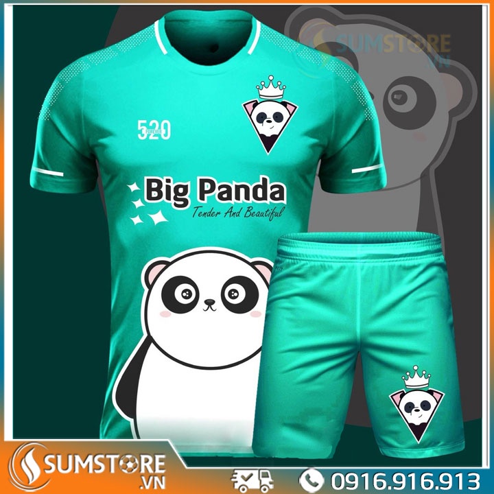Bộ Đồ Thể Thao Dễ Thương Nam Nữ - Áo Bóng Đá Cute Nổi Trội Trên Sân Cỏ, Vải Thun Lạnh Mịn Mát