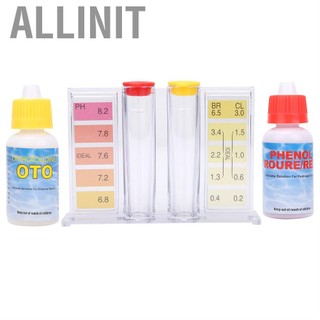 Allinit PH Chlorine Water Quality Test Kit Swimming Pool Tester Testing Box HD