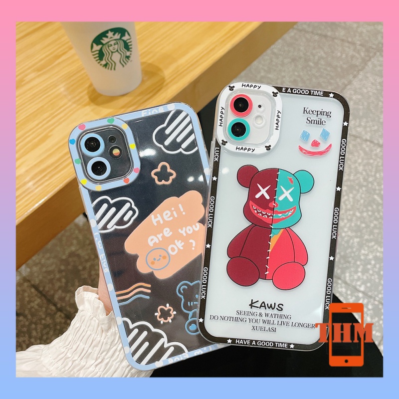 Ốp lưng Điện Thoại Hình Gấu kaws Cho iPhone 6/6plus/6s/6splus/7/7plus/8/8plus/X/XS/XR/XSMAX/11/12/13/pro/max/plus/promax/-261