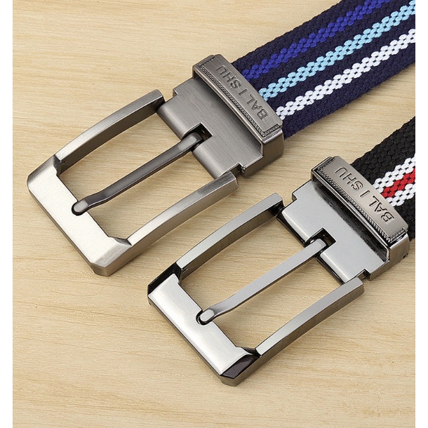 Thắt Lưng Vải Canvas Không Dệt Có Khóa Cài Dài 140CM Plus Size Cho Nam