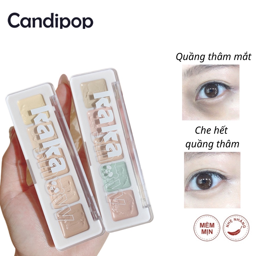 Bảng kem che khuyết điểm Kakashow làm đều màu da tự nhiên 4,3g Candipop