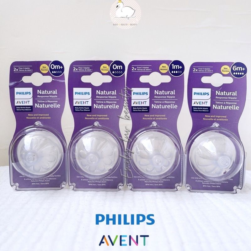 [CHÍNH HÃNG] Núm Ty Avent Natural SỐ 0 -> SỐ 5, Y CUT