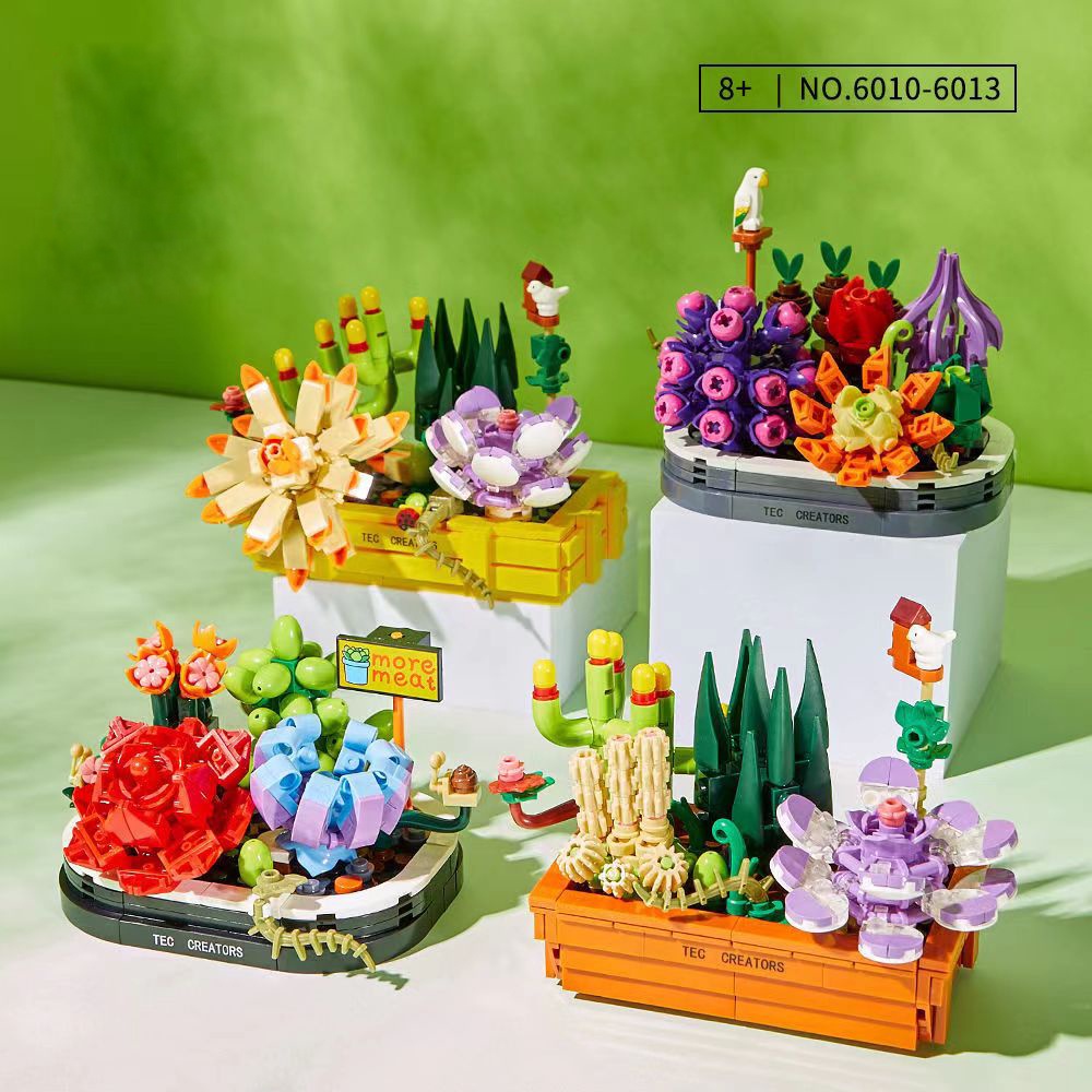 Bộ Đồ Chơi Lắp Ráp Lego Hình Bó Hoa Hồng Sáng Tạo DIY