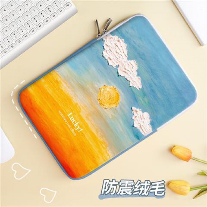 Túi Da PU Đựng Máy Tính Bảng 14-inch 15.6-inch 12-inch Thiết Kế Đơn Giản Chống Rơi Cho Nữ