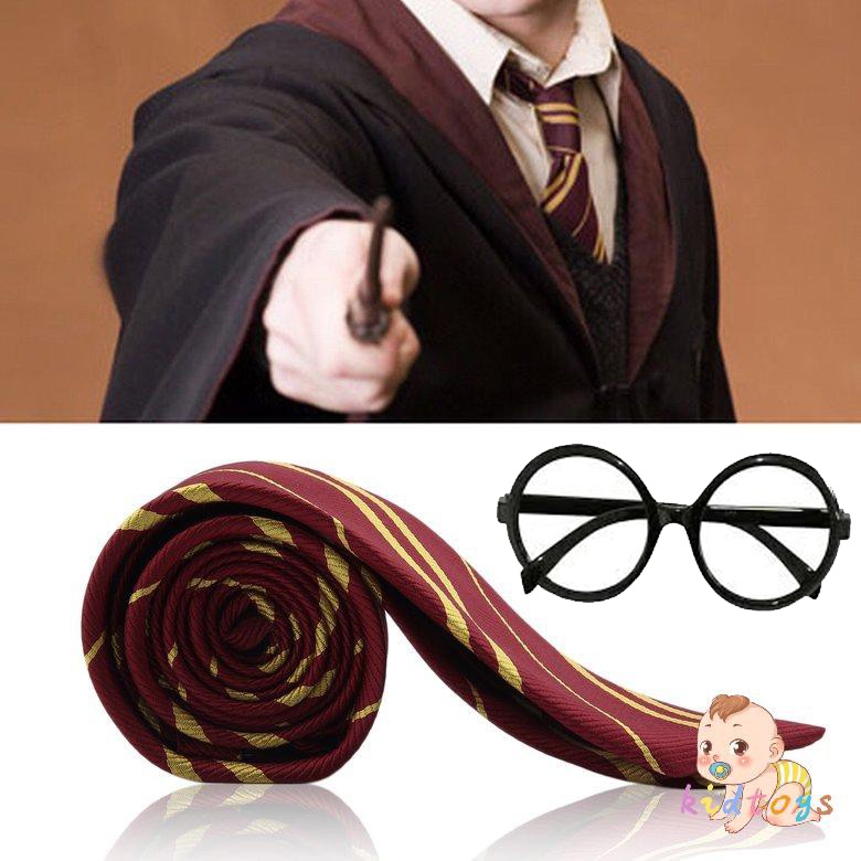 Bộ cà vạt , kính phù thủy Harry Potter hóa trang Halloween cho trẻ em và người lớn