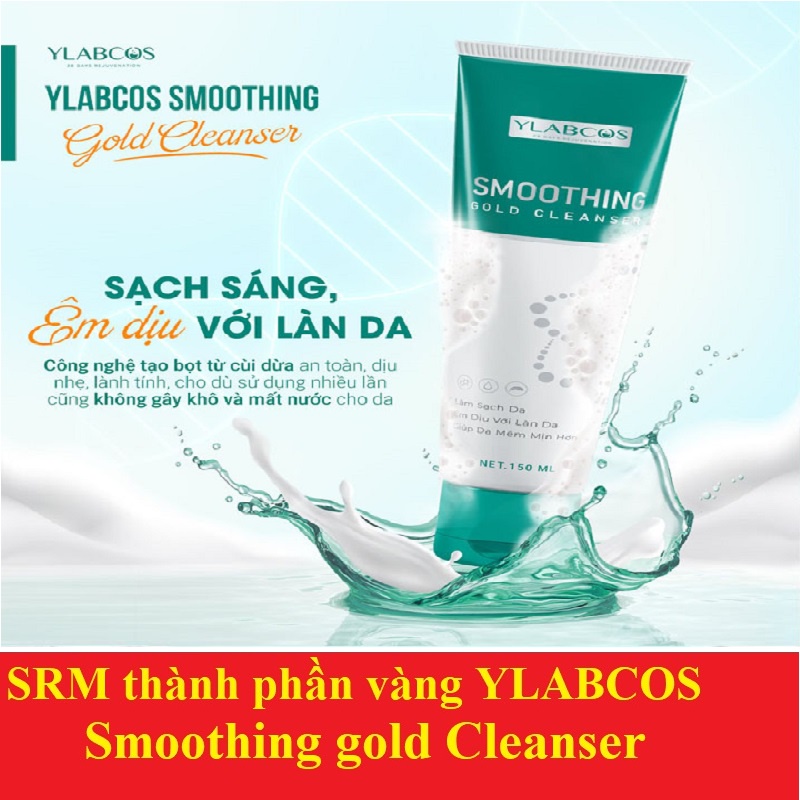 Sữa rửa mặt vàng Smoothing Gold Cleanser Dr Lacir chai 150ml