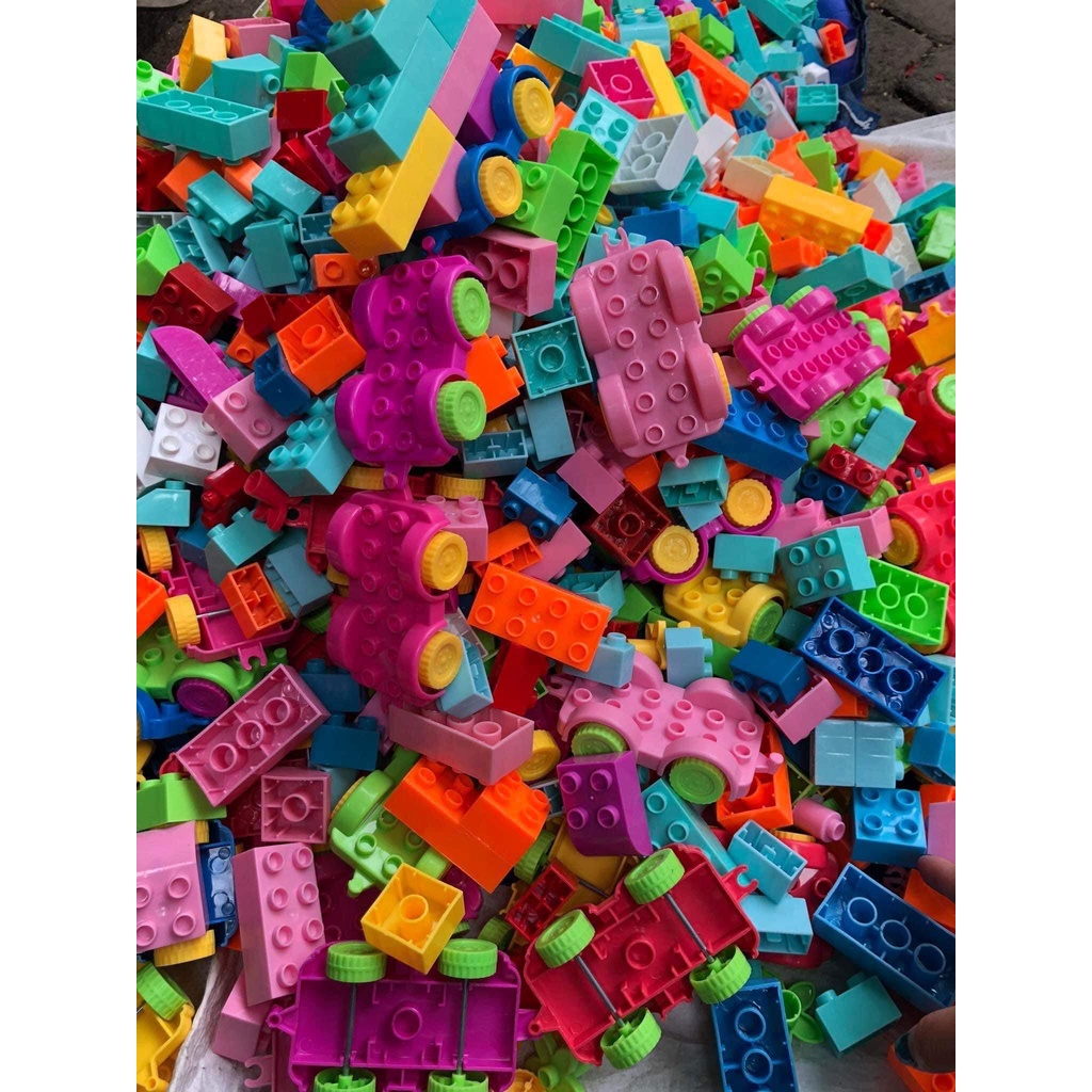1kg Đồ Chơi Xếp Hình Lắp Ráp Cho Bé, Lego gạch xếp hình theo cân, đồ chơi xếp hình bán cân gạch tương thích Lego Duplo