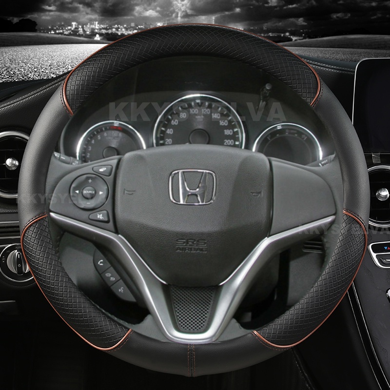 Bao Da Bọc Vô Lăng Xe Hơi Honda Penutup Stereng No Smell City Civic FC FD Jazz BRV CRV HRV