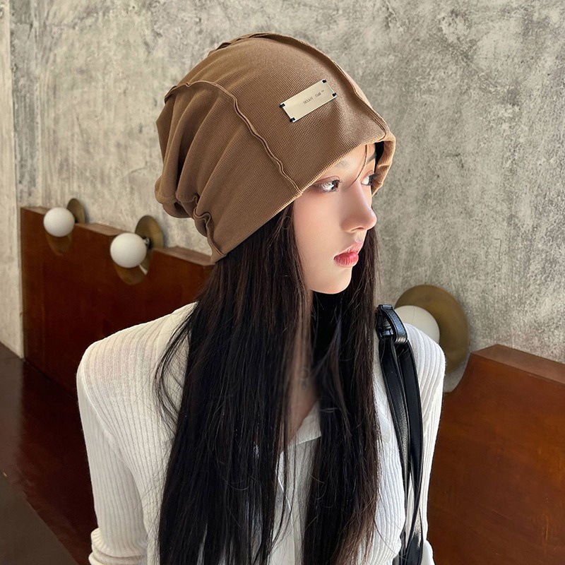 Mũ Dệt Kim Màu Trơn Phong Cách Thời Trang Đường Phố Hàn Quốc