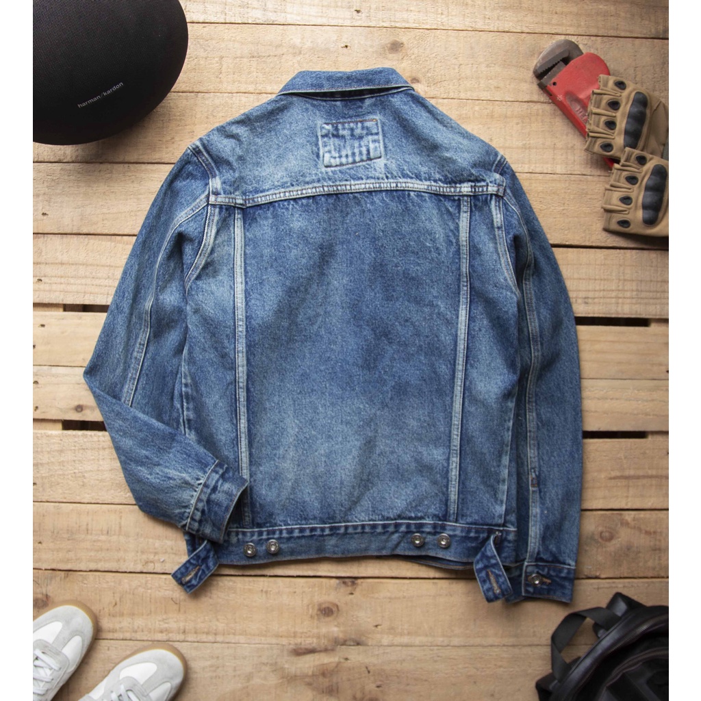 Áo khoác jean nam cao cấp, demin jacket trẻ trung, phong cách đường phố năng động Sonvnxk - AKJLV