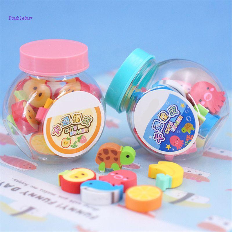 1 Bộ Gôm Tẩy Hình Thú Dễ Thương Không Độc Hại Dành Cho Học Sinh