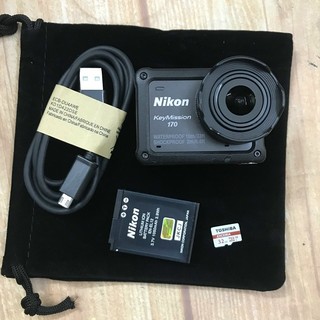 Camera hành trình Nikon Key Mission 170 quay 4K , kết nối Wifi - Bluetooth