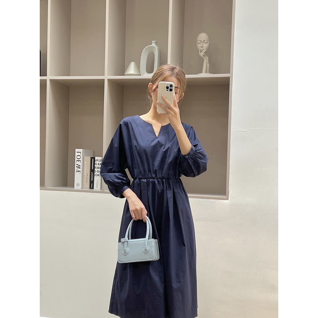 Nosbyn - Đầm Cotton Cổ Xẻ V - N210-D002