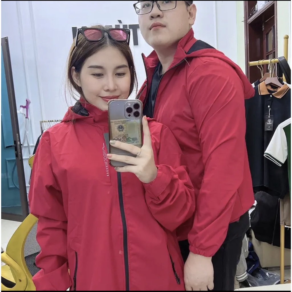 Áo Khoác Gió Nam Nữ 2 Lớp Chống Nước - Áo Gió Đôi Bigsize Nam Nữ 2022