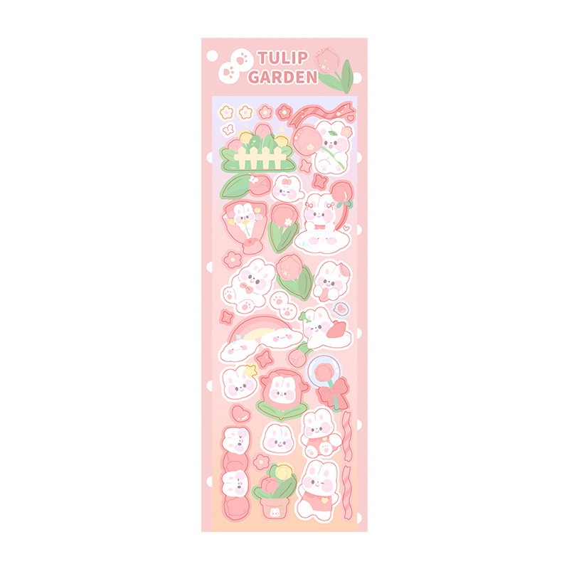 Sticker Dán Trang Trí Sổ Tay DIY Hình Hoạt Hình Đáng Yêu