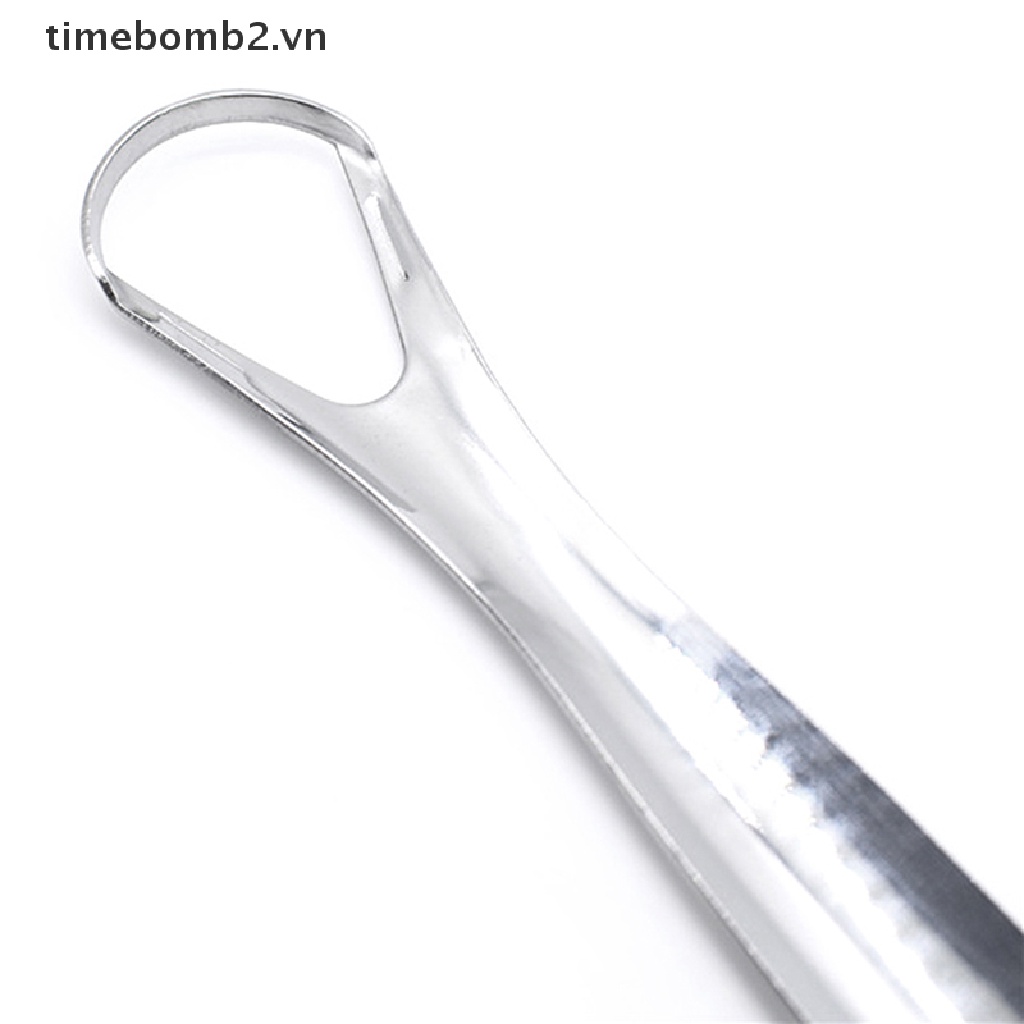 Set 2 Dụng Cụ Nạo Lưỡi Bằng Thép Không Gỉ Vệ Sinh Chăm Sóc Răng Miệng