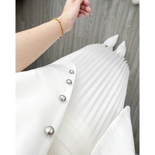 CHÂN  VÁY XẾP LY DÀI