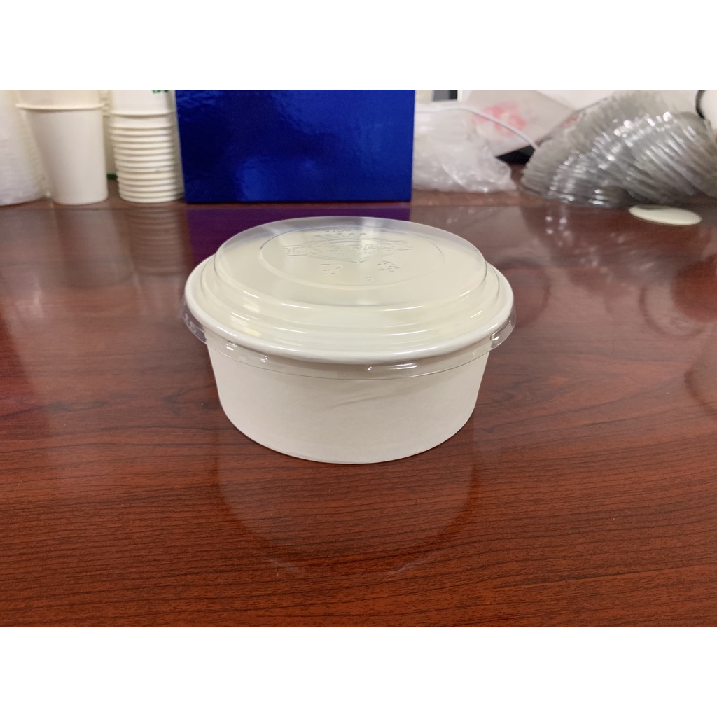 Set 50 tô giấy dùng 1 lần 750ml lùn - KingPack