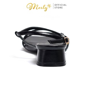 Giày sandal nữ gót thấp Merly 1463, Giày sandal size lớn