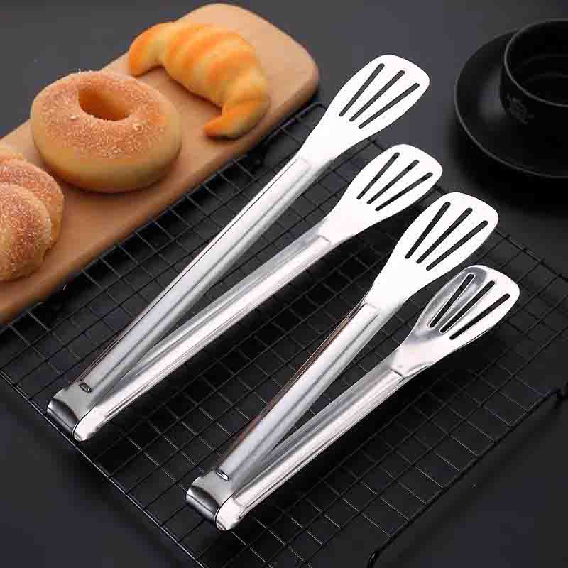 Dụng Cụ Kẹp Gắp Thức Ăn, Thực Phẩm, Đồ Nóng, Kẹp Gắp Đá INOX Đa Năng Cao Cấp Loại 28Cm