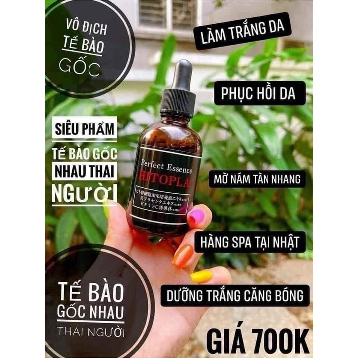 Tinh chất dưỡng Serum tế bào gốc nhau thai Hitopla Perfect Essence Nhật Bản 60ml dưỡng da chuyên sâu