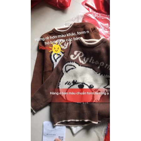 Áo len gấu kèm túi gấu xinh xinh
