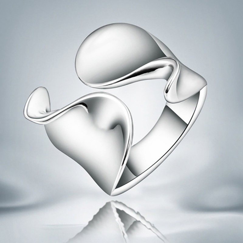 Nhẫn Hở Mạ Bạc Thiết Kế Độc Đáo Thời Trang Cho Nữ