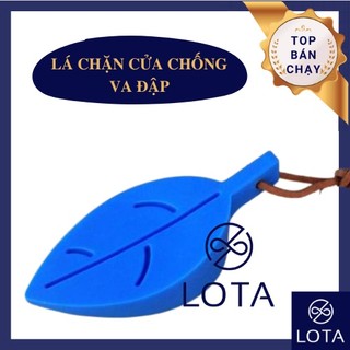CHẶN CỬA CHỐNG VA ĐẬP KHÔNG KHOAN TƯỜNG HÌNH CHIẾC LÁ, miếng che tránh door chạm wall.