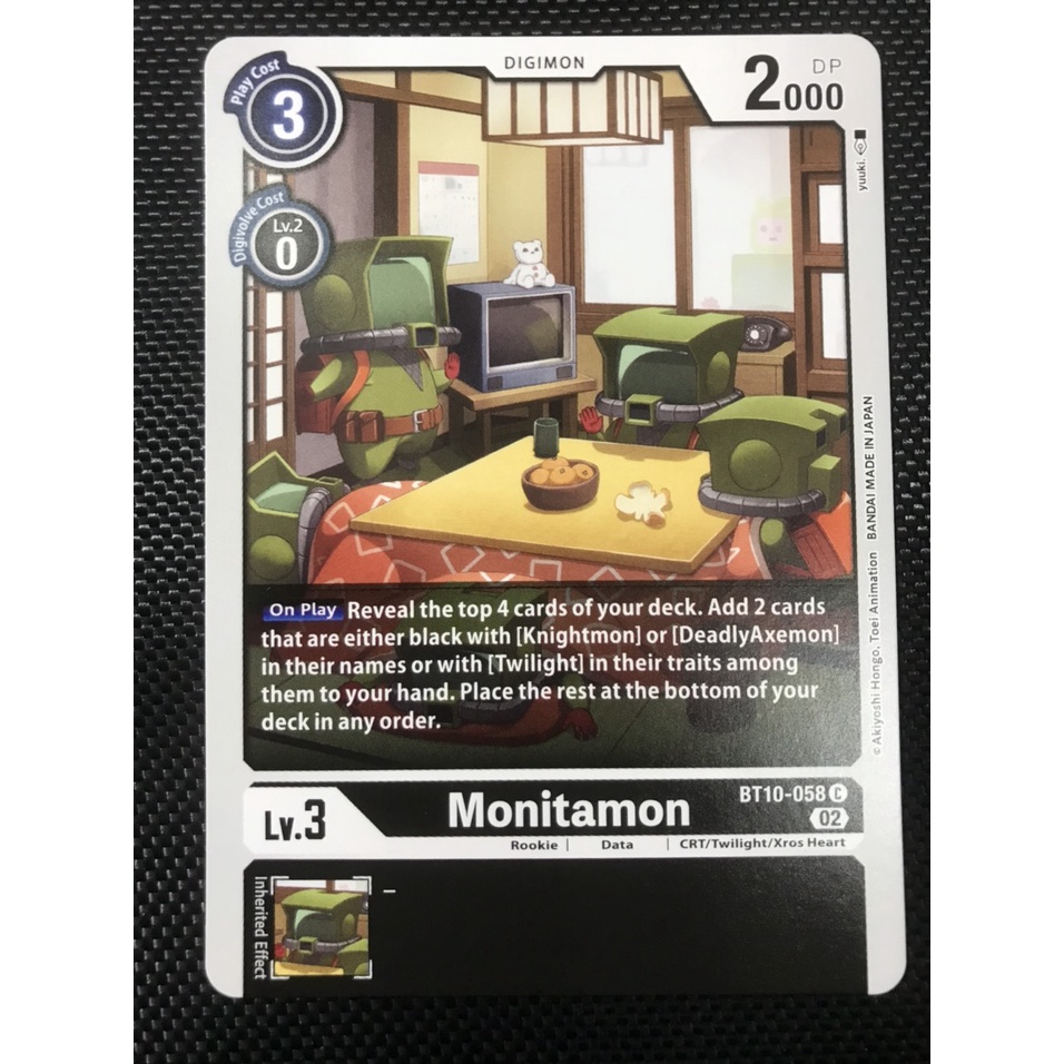 Thẻ bài Digimon BT10-058 - Monitamon - Digimon - Common