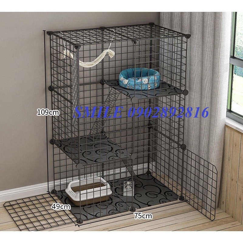 [COMBO] CHUỒNG, LỒNG, LỒNG LƯỚI THÉP CHO CHÓ MÈO THÚ CƯNG ĐA NĂNG 3 TẦNG