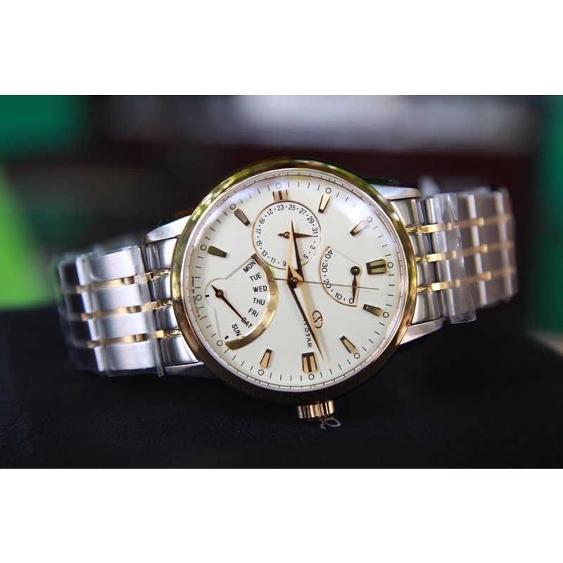 ĐỒNG HỒ NAM CHÍNH HÃNG ORIENT STAR SDE00001W0 Retrograde DemiGold Automatic