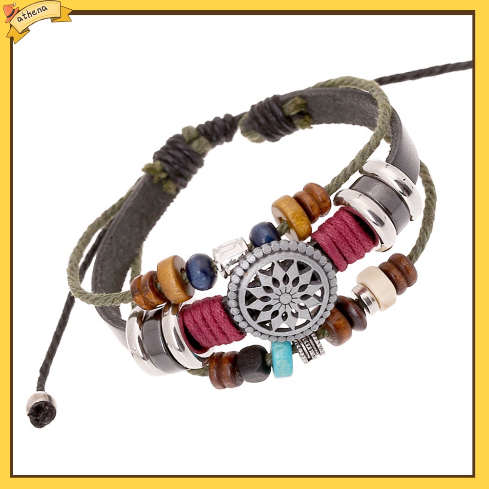 Vòng tay hạt gỗ thiết kế phong cách retro sành điệu