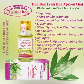 Tinh dầu Tràm Huế nguyên chất 100% - Tinh dầu Ngọc Hiếu