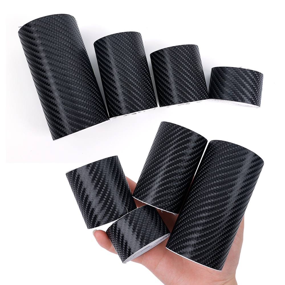 Cuộn Phim Vinyl Sợi Carbon 4D Dày 3M 10cm X 10m Chống Nước Dán Xe Hơi DIY