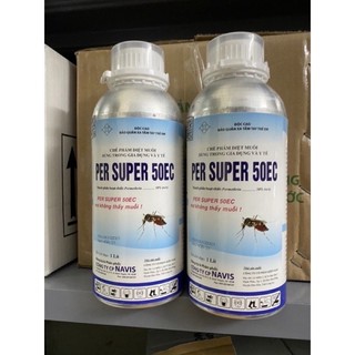 Thuốc muỗi nhúng mùng chai nhôm Per Super 50Ec - Diệt muỗi, côn trùng gây hại vho cây trồng chai 1000ml