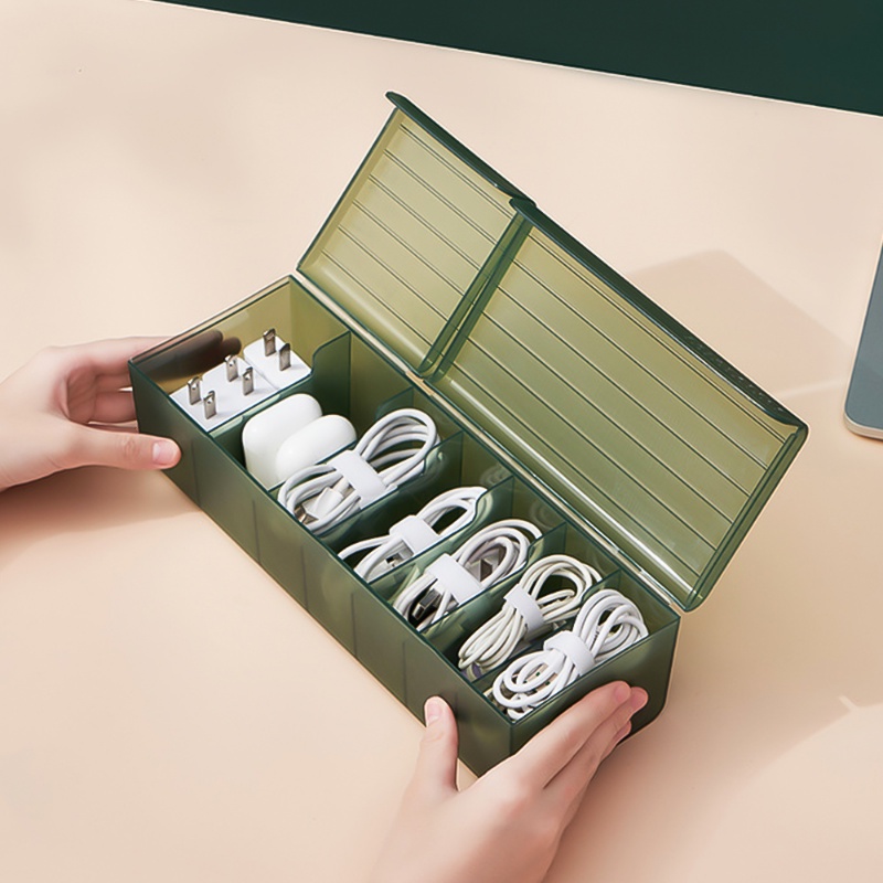 Hộp Đựng Dây Cáp Dữ Liệu Để Bàn Chống Bụi Tiện Dụng Ốp