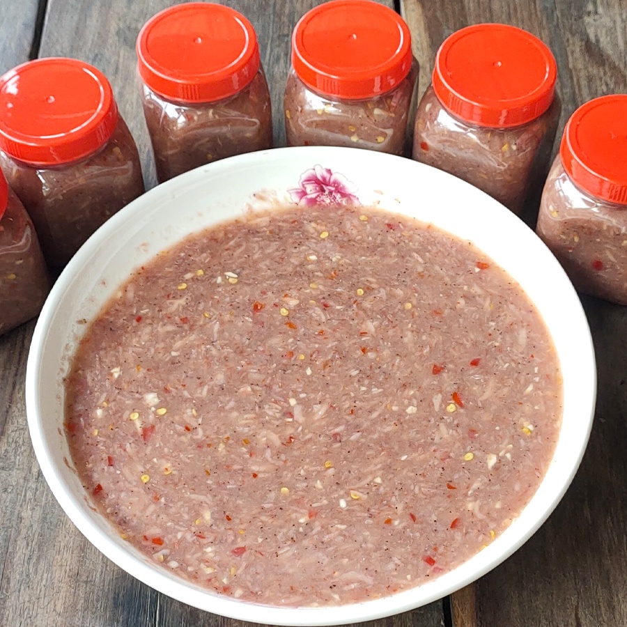 250gr Mắm Ruốc Chua Trộn Sẵn Tỏi Ớt Vừa Ăn Loại Đặc Biệt Làm Nước Chấm Thơm Ngon