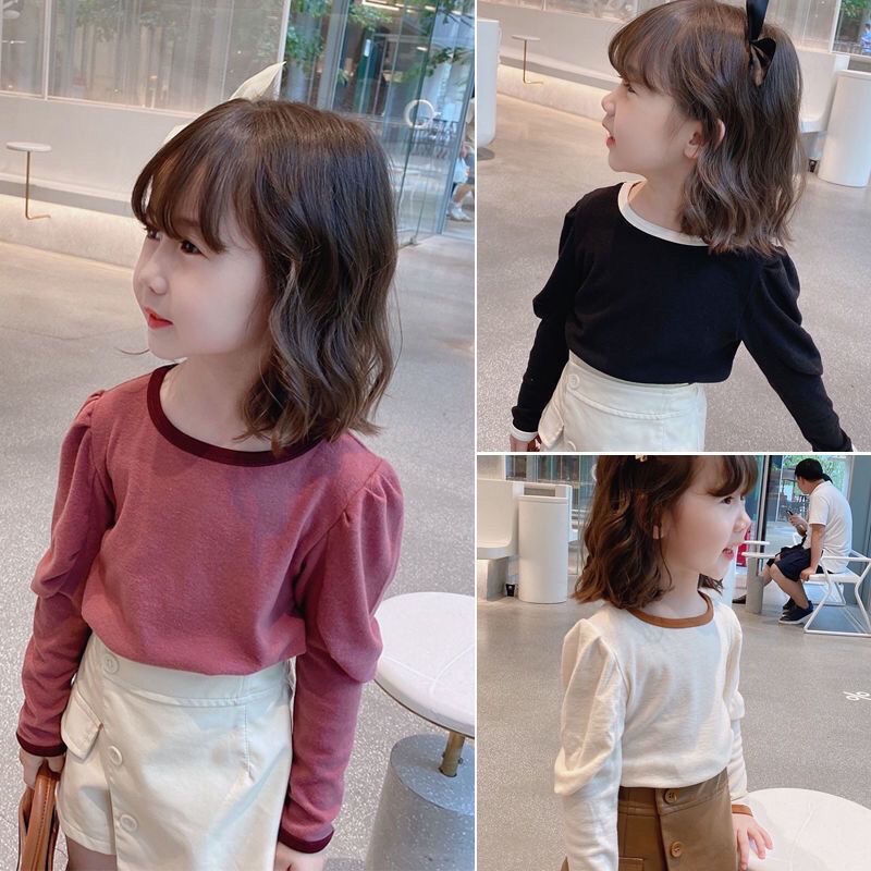 Áo Thun Tay Dài Phong Cách Mới Cho Bé Gái Dễ Phối Đồ