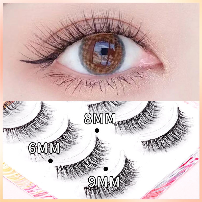 Lông Mi Giả Tự Nhiên Siêu Dính Họa Tiết Hoạt Hình Xinh Xắn