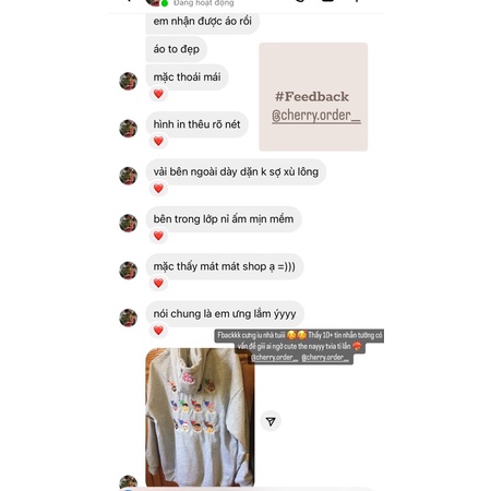 ÁO HOODIE NỈ LÓT LÔNG XỊN THÊU HÌNH THIÊN THẦN CUTE / Cherry.order (order) | BigBuy360 - bigbuy360.vn