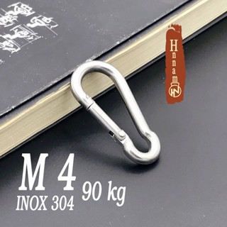 Móc Khóa an toàn inox 304 kích thước 39*20*13 mm sử dụng chịu lực 90kg độ cứng an toàn cho việc sử dụng , chống gỉ