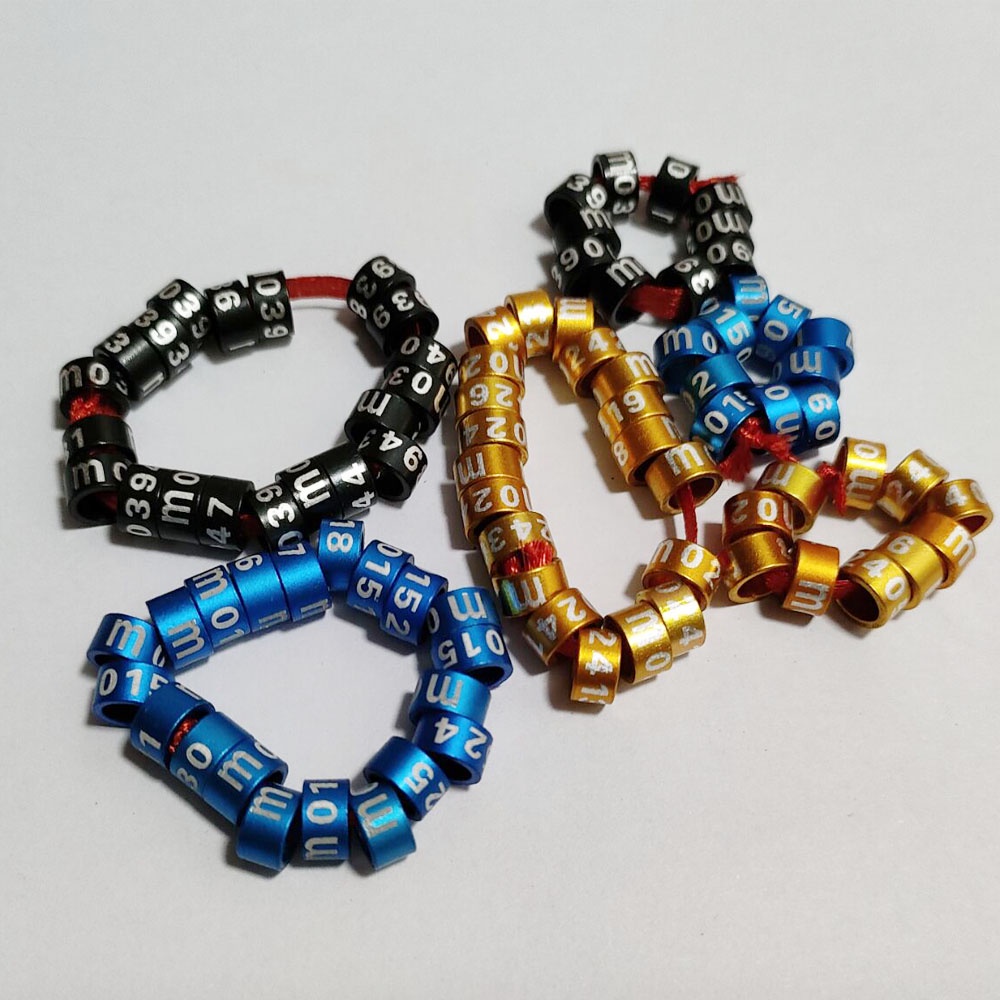 Set 30 / 10 Vòng Đeo Chân Huấn Luyện Chim Cảnh 5mm