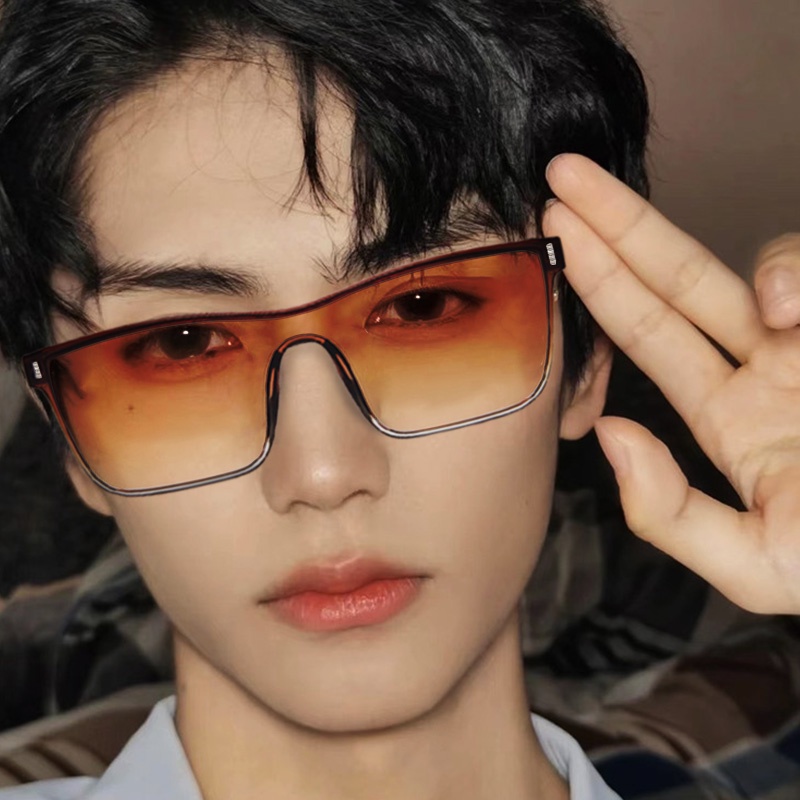 (AIMURUSI) COD Kính Mát Thời Trang Hàn Quốc Chống Tia UV400 Gọng Vuông Nhiều Màu Sắc