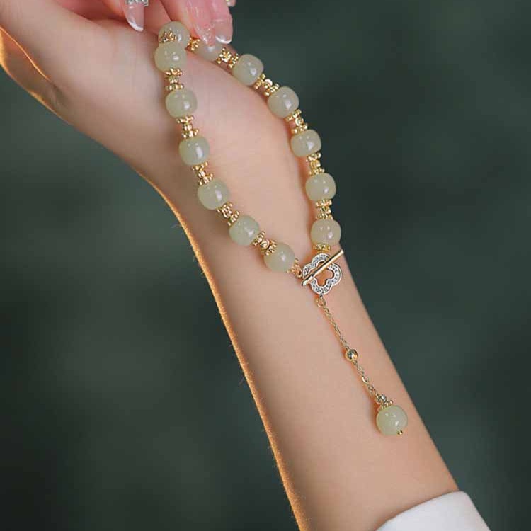 Vòng Tay Cỏ Bốn Lá Phong Cách Cổ Điển Sang Trọng Cho Nữ