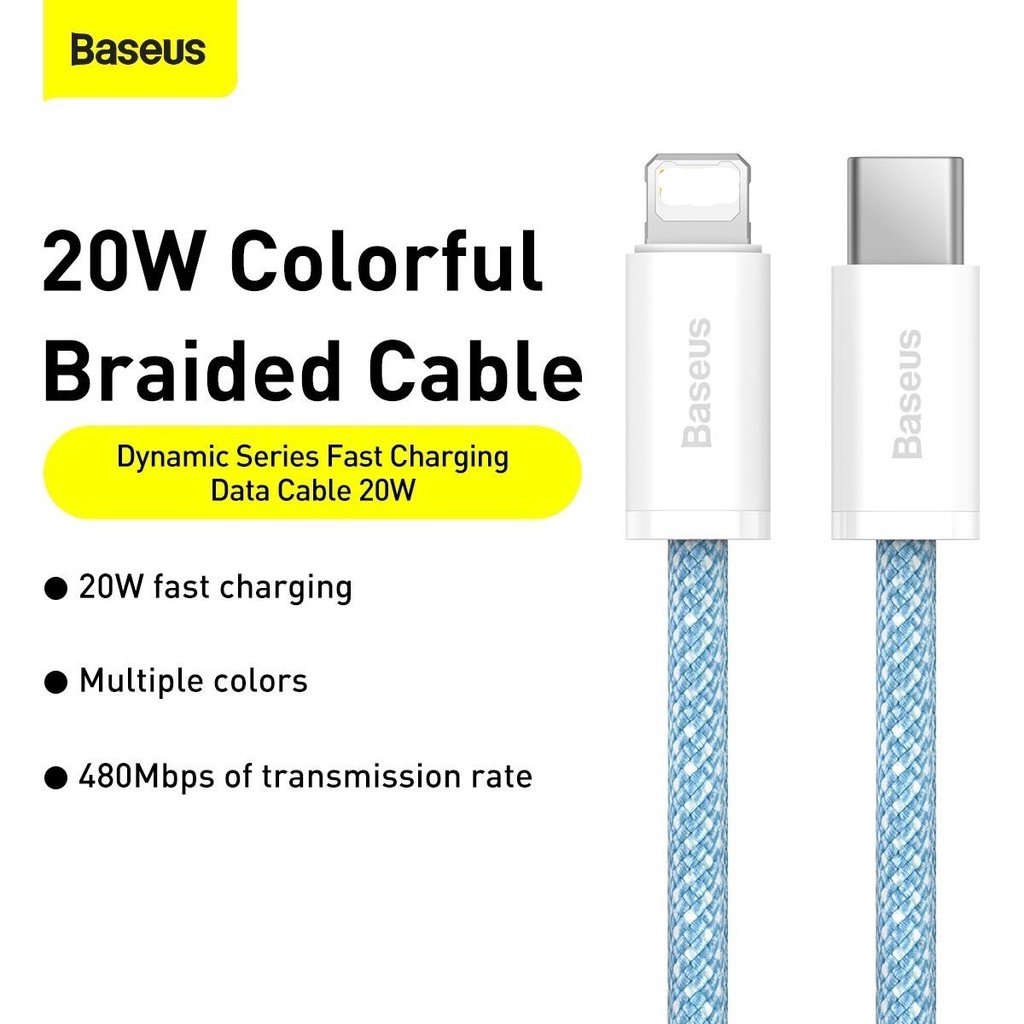 Cáp sạc Type C to 20W Baseus Dynamic Series Fast Charging Data Cable (chính hãng)- HSHOP