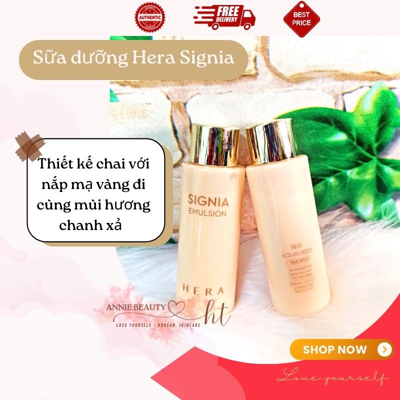 Kem dưỡng dạng sữa Hera Signia Emulsion cấp ẩm, cải thiện lão hóa cho da, dùng được cho da mụn